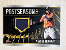 2021 Topps Postseason Performance Relics George Springer PPR-GS 36/99 Astros