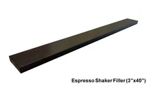 New Espresso Shaker solid wood 3" filler  (3" x  40")