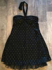 Speechless Halter Dress Sparkle Glittler Black Dress Size Large