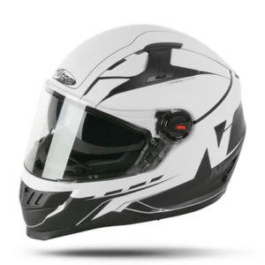 Nitro Analog White Black Matt Motorcycle Helmet DVS