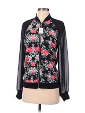Kendall & Kylie Women Black Track Jacket S