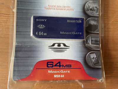 ORIGINAL SONY SPEICHERSTICK 64MB BLAU SPEICHERKARTE FÜR KAMERAS CYBER-SHOT