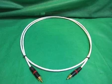 12 FT SILVER PLATED AUDIOPHILE INTERCONNECT SUBWOOFER VIDEO DIGITAL CABLE.