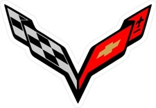 #4121 (1) 4.5" Corvette Stingray C7 Decal Sticker LAMINATED