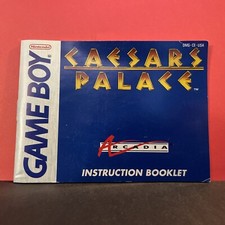Caesars Palace - Authentic - Nintendo Game Boy - Manual Only 