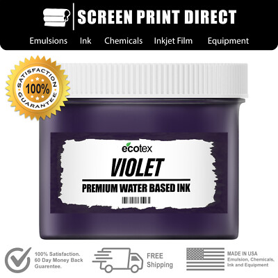 Ecotex  VIOLET - Premium Water Based Ink for Screen Printing - ALL SIZES
