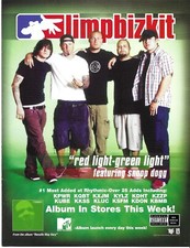 LIMP BIZKIT Rare RED LIGHT 2003 PROMO TRADE AD Poster for Results 8.5x11 MINT