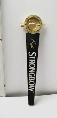 Strongbow Gold Apple Hard Cider Beer Keg Tap Handle Double Sided 12''
