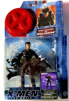 NEW MARVEL X-MEN THE MOVIE 2000 WOLVERINE HUGH JACKMAN RED LABEL TOY BIZ FIGURE - Photo 1/4