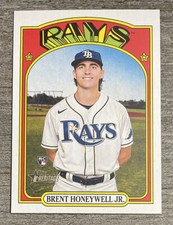 Brent Honeywell Jr RC 2021 Topps Heritage High Number Rays #523   *F158*