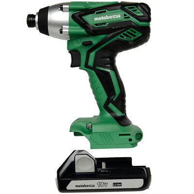 Metabo HPT WH18DGL 18V Impact Driver with BSL1815 Lithium-Ion 18V 1.5Ah Battery 