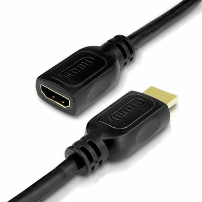 0,5m HDMI Verlängerung Verlängerungskabel 4K UHD 2160p FULL HD 1080p Ethernet