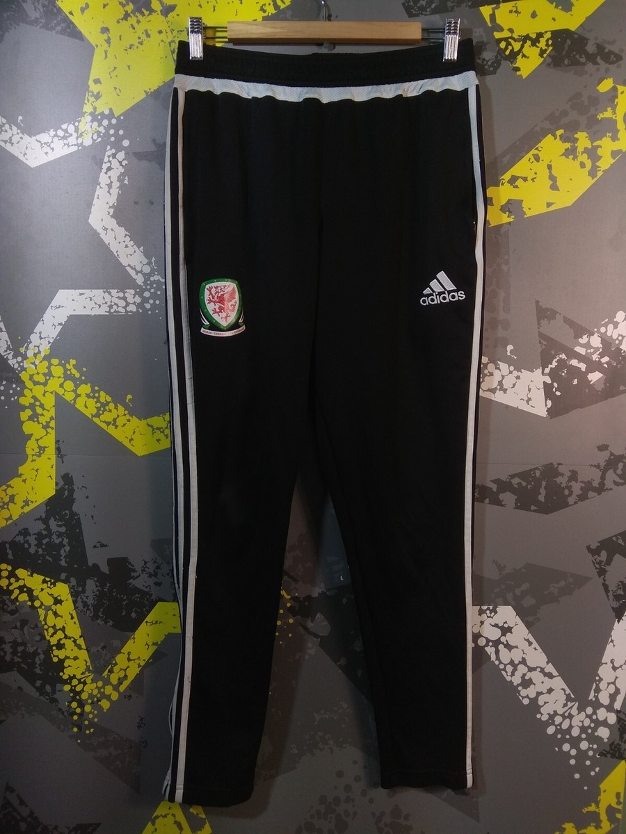 Wales Team Training Football Soccer Pants Black Adidas Men Size M ig93 |  eBay