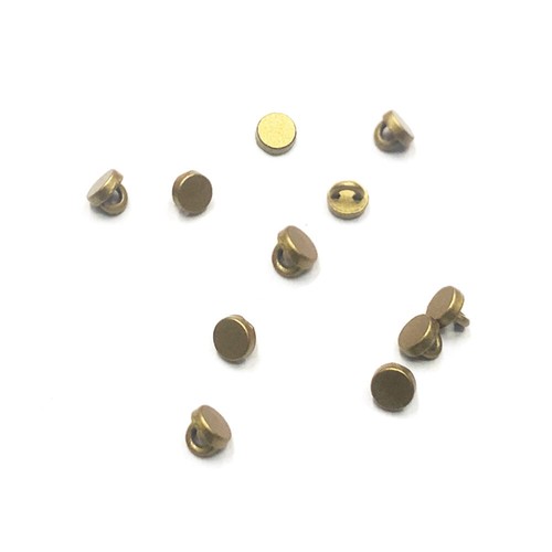 72 PCS Mini Shank Button 4mm Metal Buckle Doll Clothing Sewing Accessories DIY - Picture 3 of 9