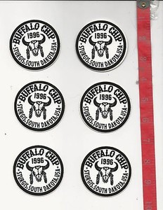 6 1996 Buffalo chip stickers Sturgis South Dakota motorcycle stickers