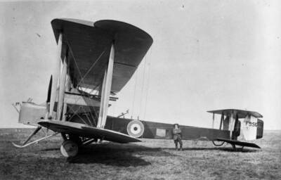 The Fourth Prototype Of The Vickers Vimy British Heavy Bomber Old Photo