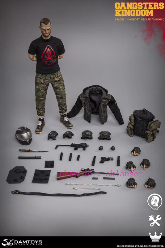 Damtoys Gk003mx 1/6 Gangsters Kingdom Spades J Memory Greg Action