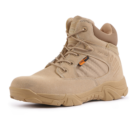 Men Desert Delta Force Military Boots Tactical Airsoft Hunting Outdoor Army  Tan