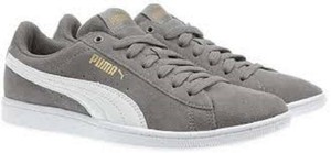 puma ladies vikky suede grey