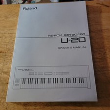 Roland RS-PCM Keyboard U-20 Owners Manual