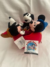 Disney Store 70th Anniversary Mickey Mouse Bean Bag Plush w/Tags RARE RETIRED