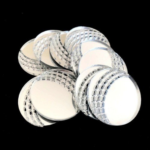 Cricket Ball geformte Bastelspiegel Pks 10, viele Farben/Größen, Gravur/Reifen