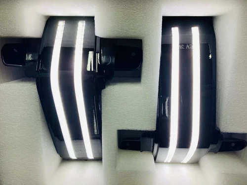 99-18 Silverado/ Sierra GM Tow mirrors switchback Marker Lights / GLOSS BLACK