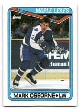 Mark Osborne 1990-91 Topps HOCKEY #227 Toronto Maple Leafs