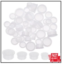 5 Size 50PCS Salt and Pepper Shaker Stoppers Plastic Salt Shaker Plug Stopper 1/