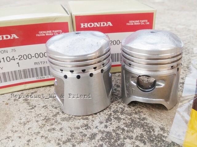 Honda C92 CA92 Piston & Ring Set Oversize 0.75 (Diameter 44.75mm