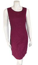 Elie Tahari Pink Purple Wool Sheath Sleeveless Dress Size 6