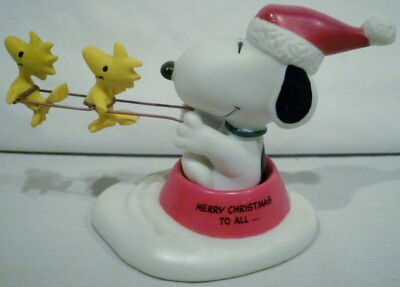 Hallmark PEANUTS GALLERY スヌーピー フィギュア Hallmark Peanuts Gallery Snoopy Woodstock Jolly Holidays Numbered