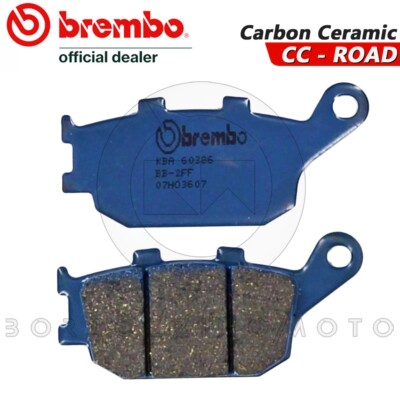 Pastiglie Freno Posteriori Brembo Carbon Ceramic Per Yamaha FZ6, R6, MT07 - Kit 07HO3607 - Foto 3