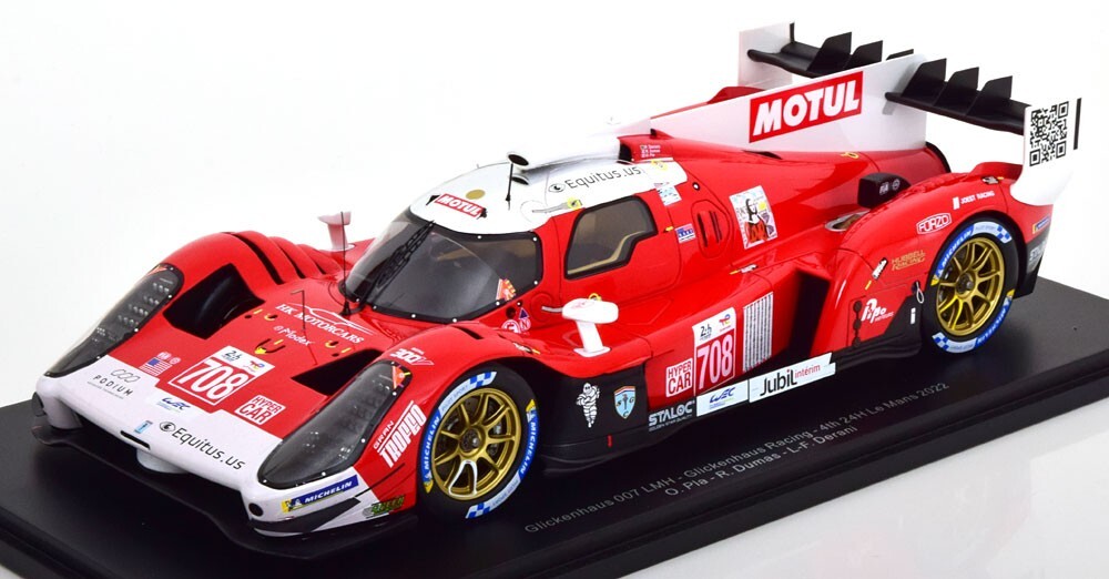 1/43 Spark グリッケンハウス 007 2022 708 Le Mans Spark 1:43 Glickenhaus 007 LMH #708 Pole Position 6h Monza