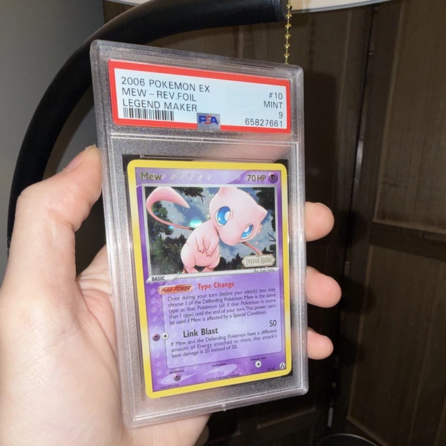 2006 Pokemon TCG EX Legend Maker Mew #10 Reverse Holo PSA 9 Graded