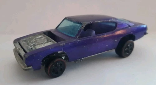 Vintage 1967 Hot Wheels Redline Custom Barracuda Purple