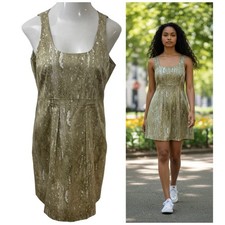 Michael Kors Dress Womens Size 10 Sheath Sleeveless Khaki Work Office Party