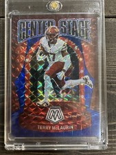 Panini Mosaic Center Stage Terry McLaurin Blue Mosaic Prizm /99 #28