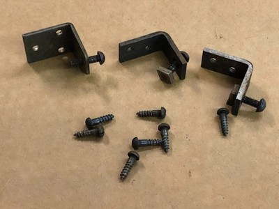 Original Edison Amberola 30 Cylinder Phonograph Mounting Brackets, Bolts, Screws