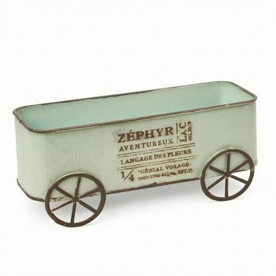 Vintage Pflanzwagen rustikal Räder Distressed Pflanzwagen Indoor Outdoor Einsatz