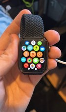 Apple Watch Series 4 44mm Black Aluminium Case Fabric Band HR 16GB