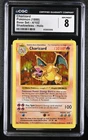 CGC 8 NM/MINT Charizard 4/102 Base Set Shadowless Holo Pokemon Card