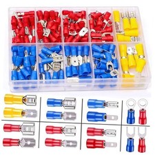 /Spade Crimp Connectors 2.8mm/4.8mm/6.3mm Male and Female Spade 125PCS