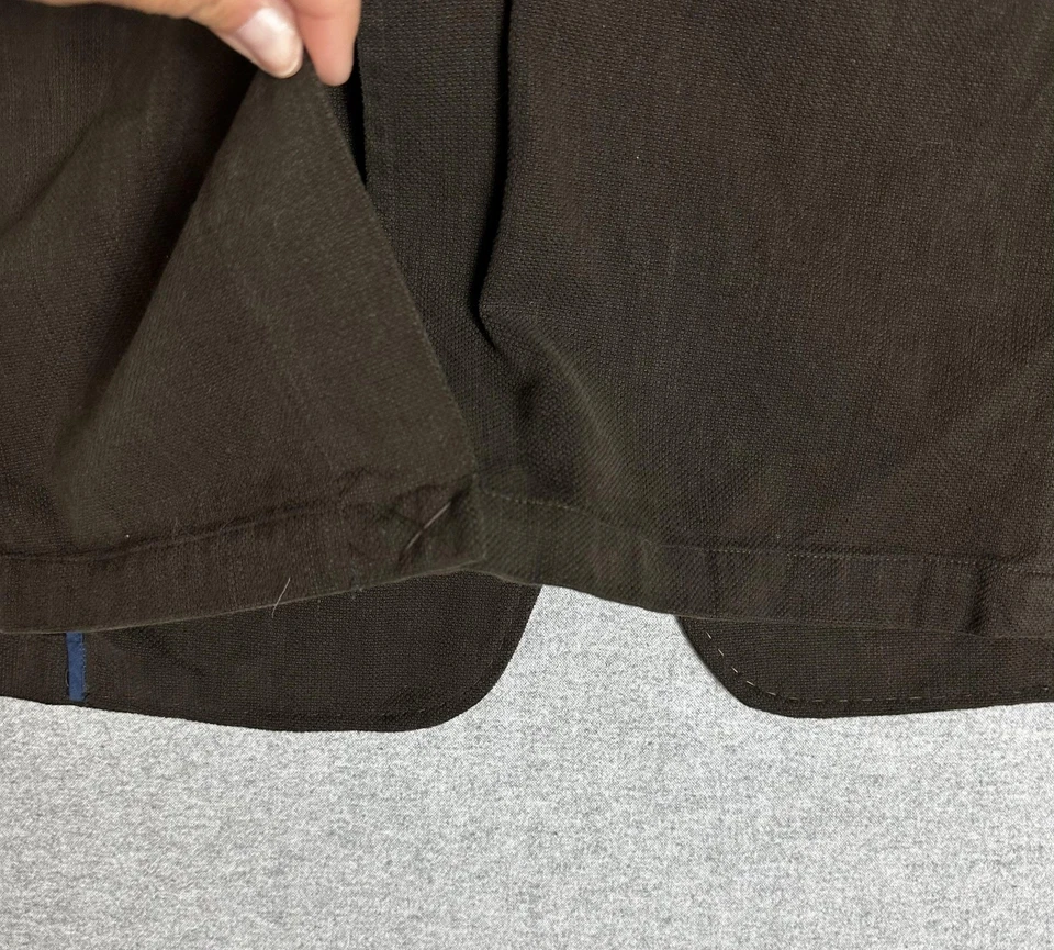 Blazer Pronto Uomo Para Hombres 2XLT Marrón 2 Botones Muesca Solapa Cuadros Forrado Abrigo Deportivo Foto 4 de 4