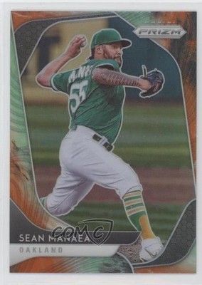 2020 Panini Prizm Mega Box Cosmic Haze Prizm Sean Manaea #84 06sb