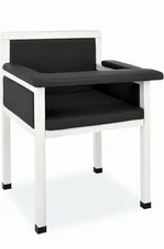 Vivacomfort  Luxe Upholstered Blood Drawing Chair - Black - ADI997-02-BLK
