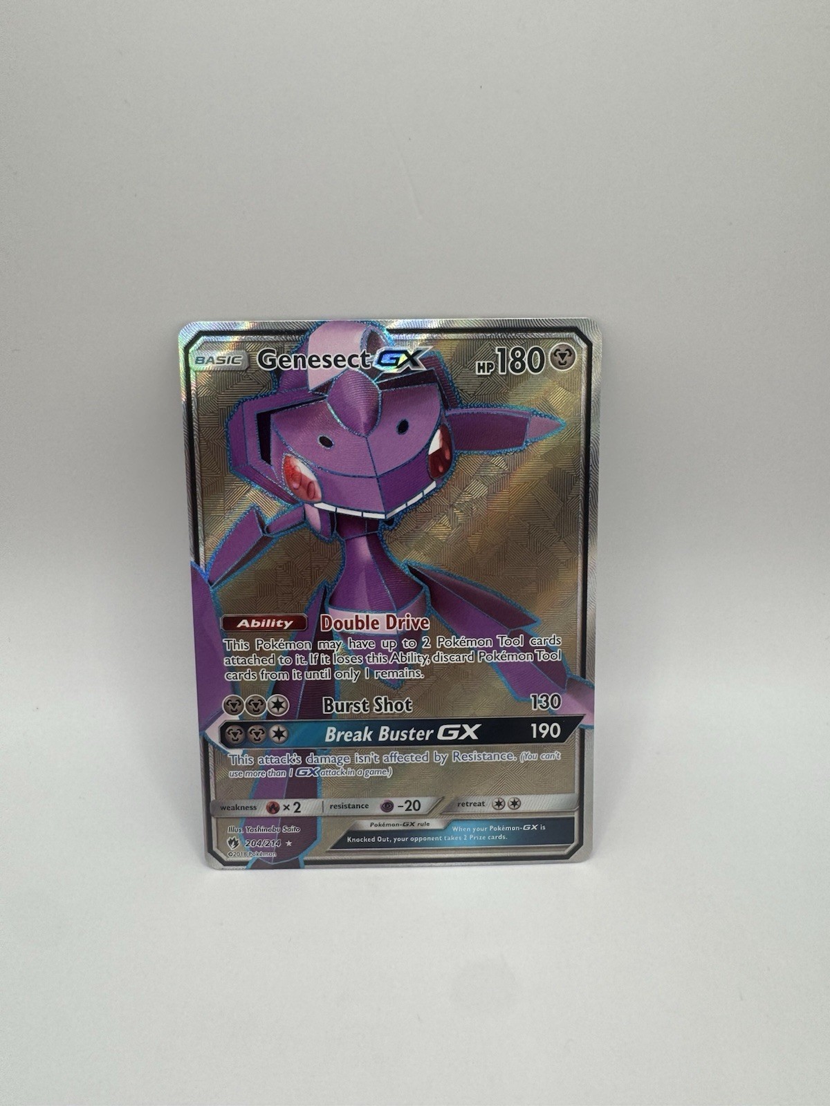 SM - Lost Thunder #204/214 Genesect GX (Full Art) LP