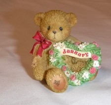 Enesco Cherished Teddies 2003 January Birthstone Figurine 111882 Mini Sitting