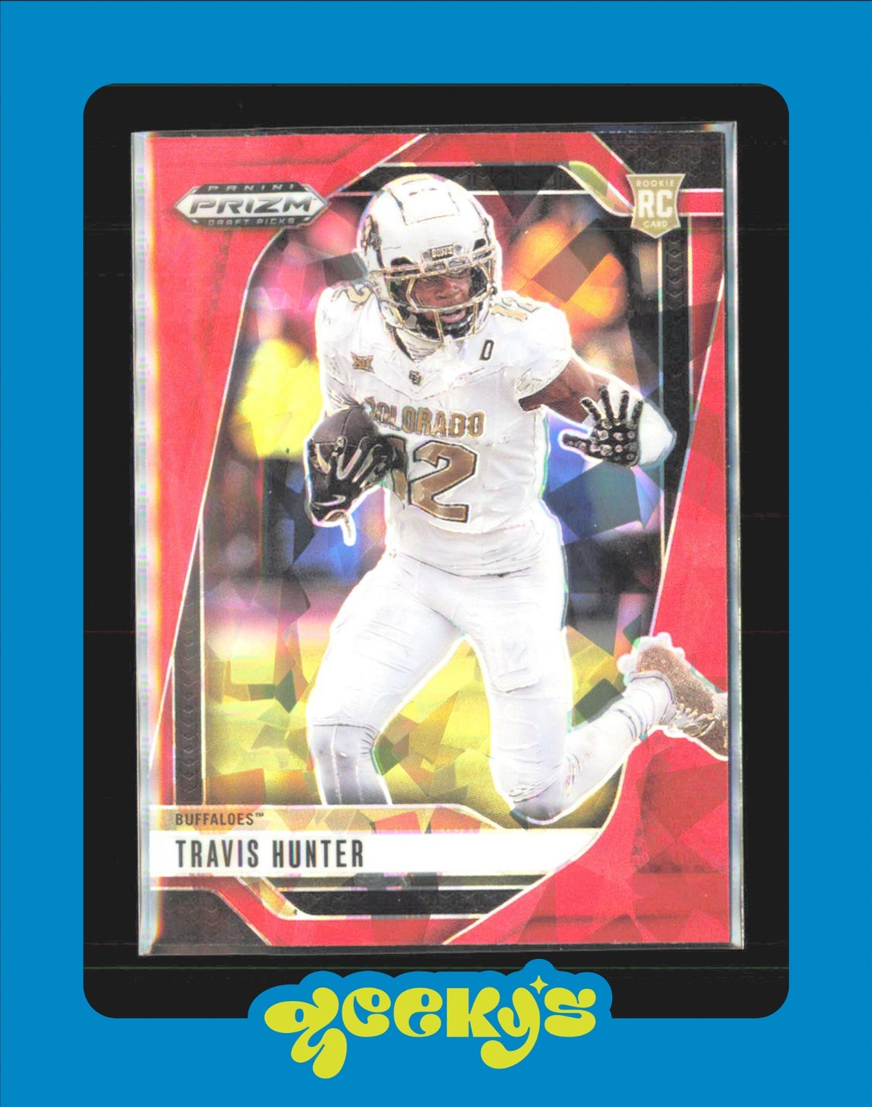 2025 Panini Prizm Draft Picks - Travis Hunter #21 Red Ice Prizm (RC) Colorado