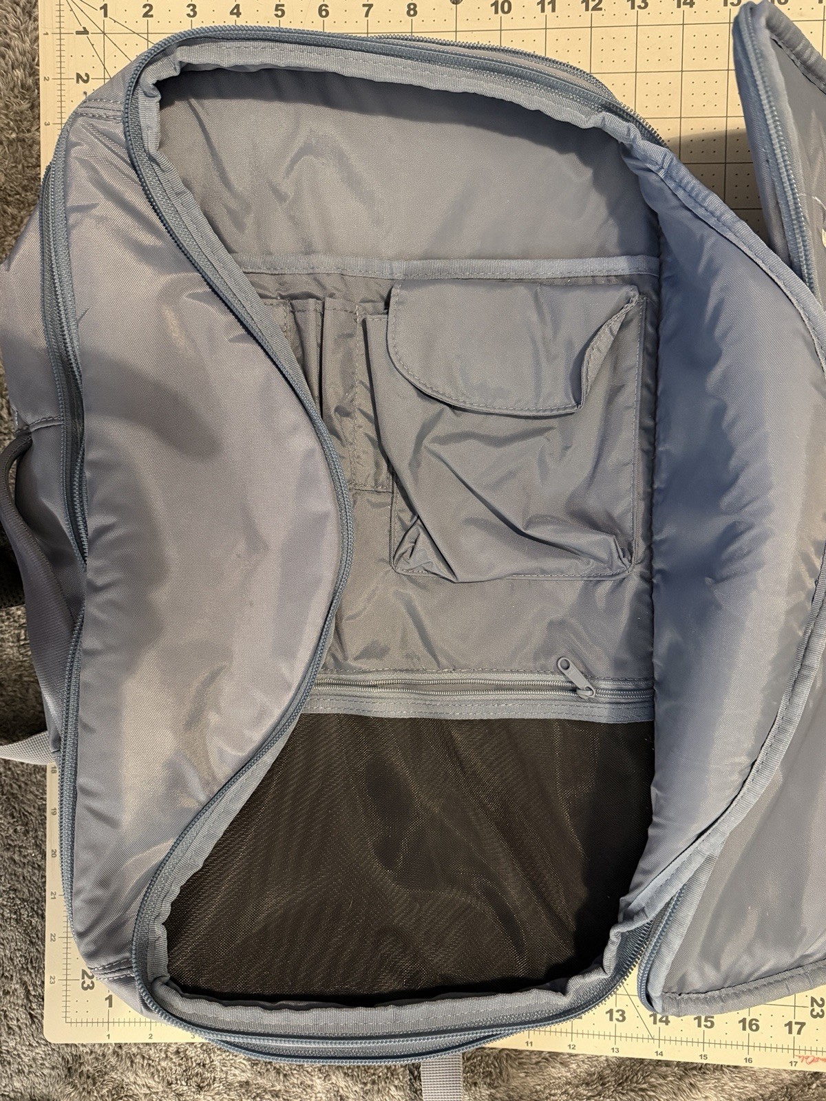 Stitch Light Blue Men's Solid Backpack - image 3